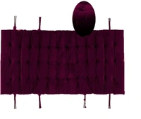  Mom's Moon  Soft Velvet Chair Pad/Chair Cushion for Rocking Chair /Office/ Home in Outdoor and Indoor /Resting on Floor Set of 1 ( 18 x 50 Inch Purple ) - Purple